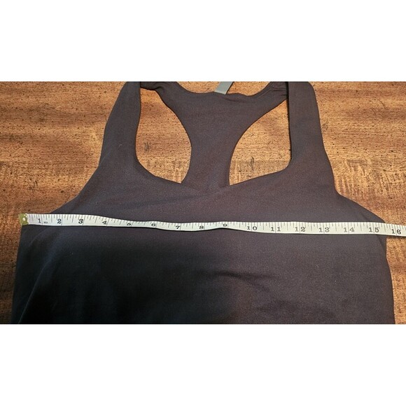 Vuori Halo Racerback Essential Tank Midi Dress Women’s L Black Built In Bra - Picture 9 of 14